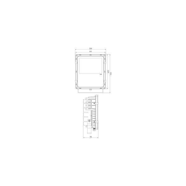 DEKO-LIGHT Flood RF II -60 RGB Boden-/Wand-/Deckenleuchte, 100-240V AC/50-60Hz, 60W, umbragrau (732076)