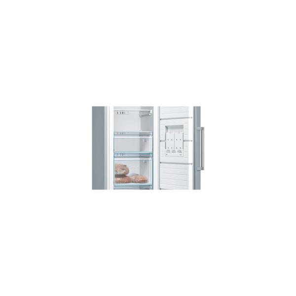 Bosch GSN36VLEP Serie 4 Stand Gefrierschrank, 60cm breit, 242l, VarioZone, NoFrost, Edelstahl-Optik