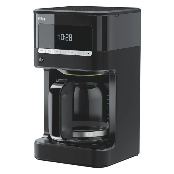 Braun KF 7020 PurAroma7 Kaffeemaschine, mit Warmhalteplatte & Tropfstopp, 12 Tassen, 1000 Watt, schwarz