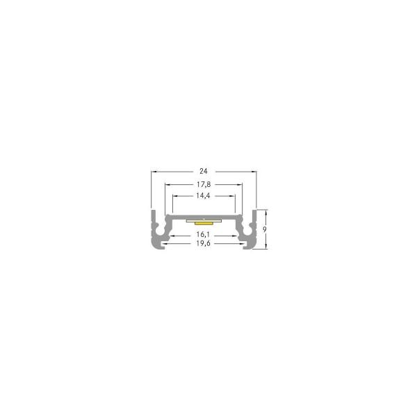 Brumberg P04-14 Anbauprofil alu eloxiert (53602260)