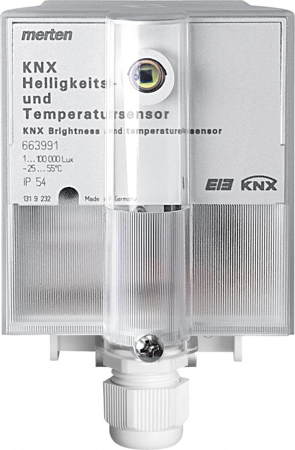 ARDEBO.de KNX Helligkeits- und Temperatursensor, Merten 663991