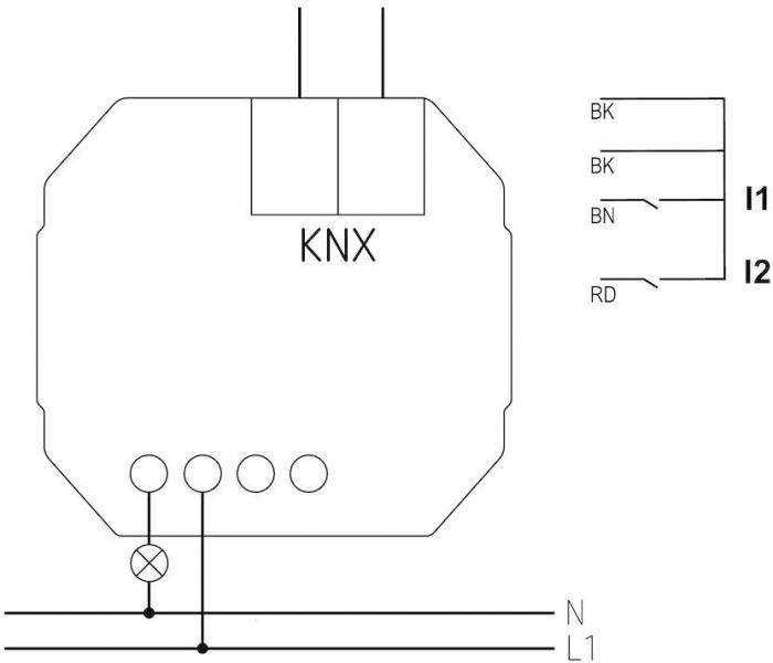 Theben SU 1 KNX 1-fach UP-Schaltaktor, 2000 Watt (4942520)