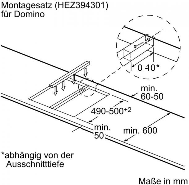 Bosch PIB375FB1E Serie 6 Domino-Kochfeld, Glaskeramik, 30 cm breit, ComfortProfil, PowerBoost