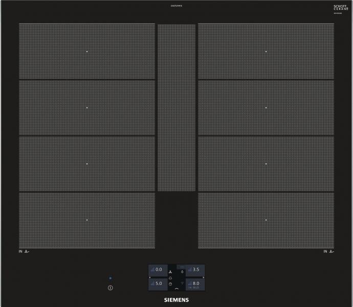 ARDEBO.de Siemens EX675JYW1E iQ700 Autarkes Induktionskochfeld, Glaskeramik, 60 cm breit, Facetten Design, cookConnect System, bratSensor