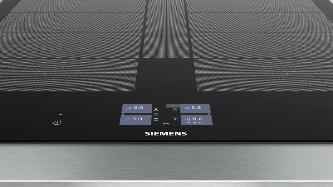 Siemens EX675JYW1E iQ700 Autarkes Induktionskochfeld, Glaskeramik, 60 cm breit, Facetten Design, cookConnect System, bratSensor