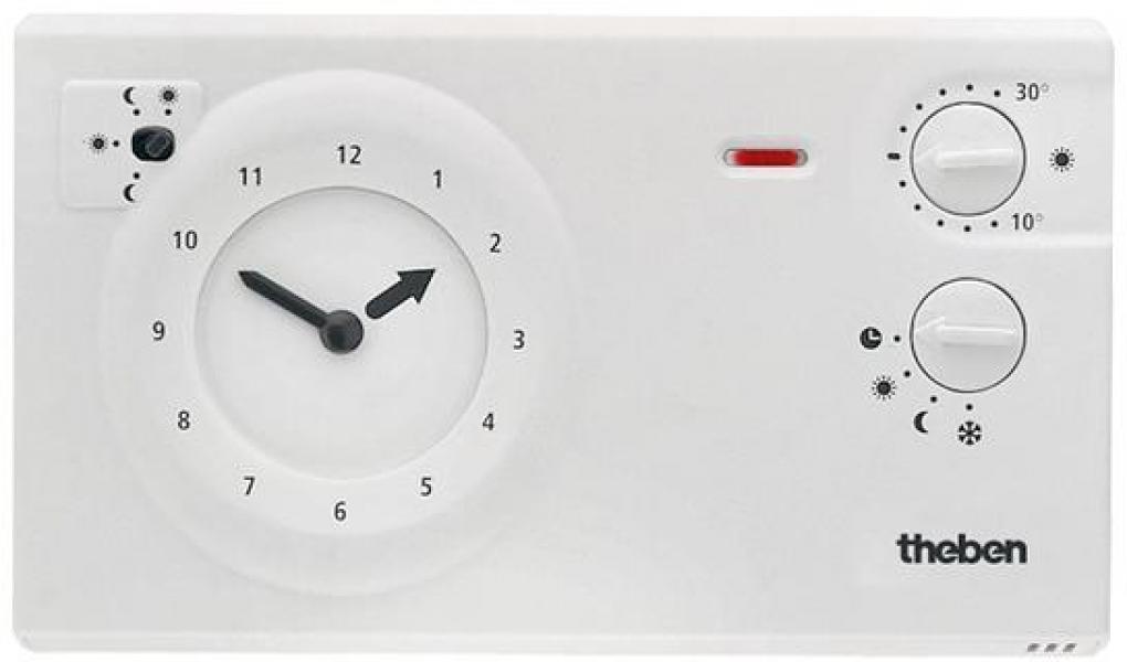 ARDEBO.de Theben Ramses 722 Analog-Uhrenthermostat, weiß (7220030)