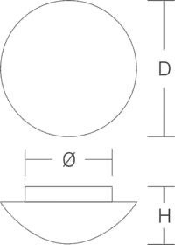 RZB Flat Basic LED-Decken-/Wandleuchte, 60W, E27, 470lm, weiß (211344.002.3.19)