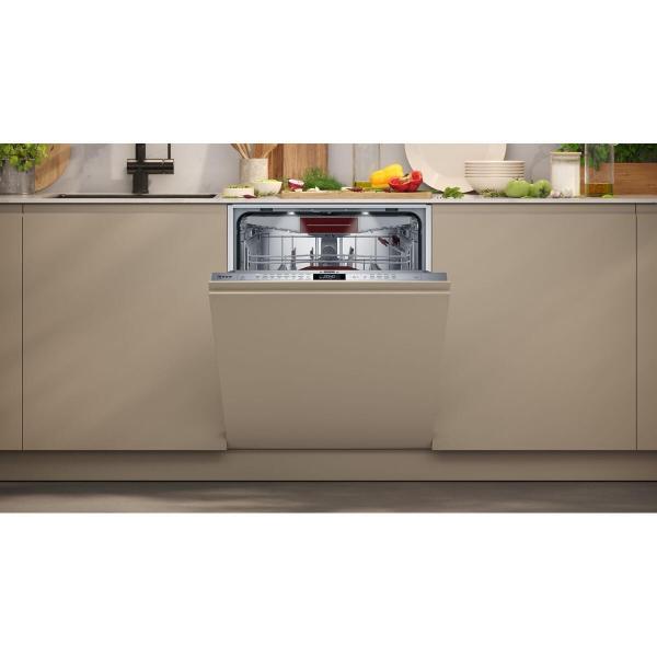 Neff S257ZCX01E N70 XXL Vollintegrierter Geschirrspüler, 60 cm breit, 14 Maßgedecke, Home Connect, TimeLight, Zeolith-Trocknen, AquaStop