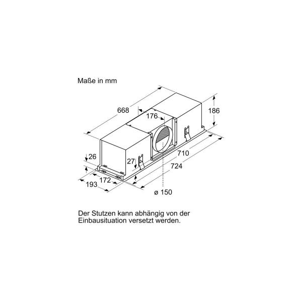 Neff Z52JXC1N1 CleanAir Umluftmodul / Deckenlu?ftung, Edelstahl