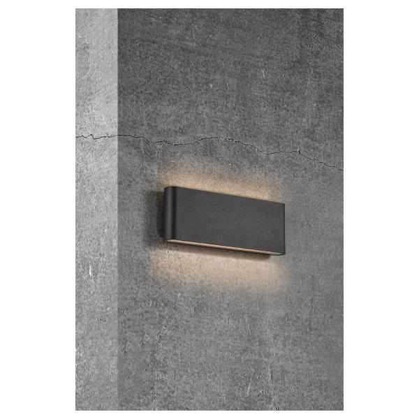 Nordlux Kinver 26 Wandleuchte, 10 Watt, 990lm, LED Modul, IP54, schwarz (2118181003)