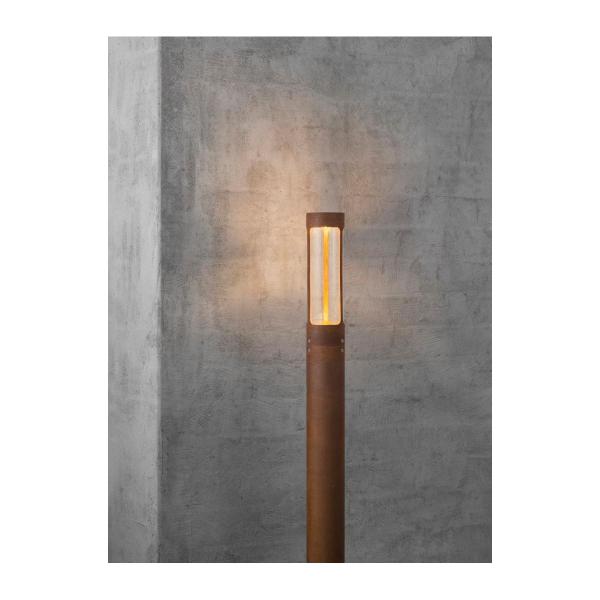 Nordlux Helix Pollerleuchte, 8 Watt, GU10, IP44, Corten (77499938)