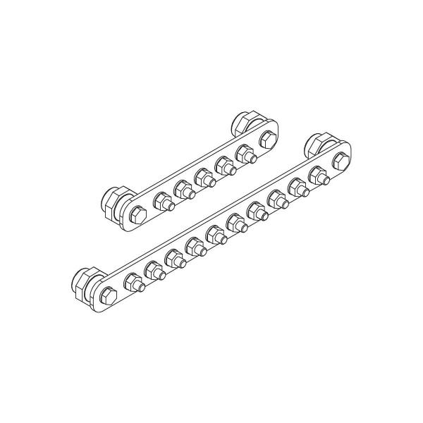 OBO Bettermann 1802 14 CU, Potentialausgleichsschiene BigBar für Industriebereich (5015847)