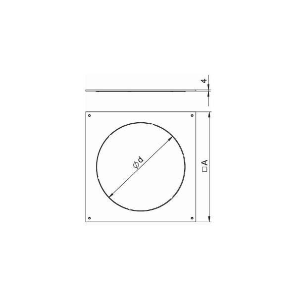 OBO Bettermann DUG 350-3 R7 Montagedeckel, 350-2/3, für R7, 383x383x4mm (7400533)