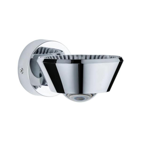 ARDEBO.de Paulmann LED Wandleuchte Sabik IP44, 2700K, 570lm, 230V, 1x9W, dimmbar, chrom (70947)