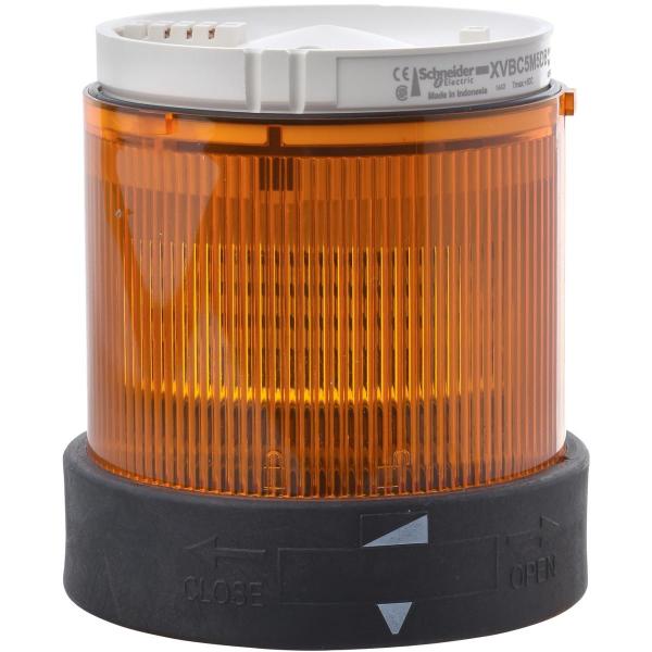 ARDEBO.de Schneider Electric Leuchtelement, LED, Dauerlicht, 24V AC DC, Ø 70 mm, orange (XVBC2B5)