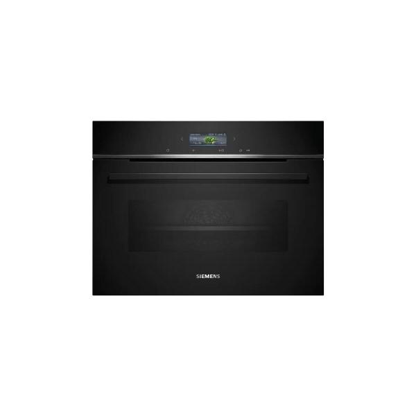 ARDEBO.de Siemens CB734G1B1 iQ700 A+ Einbaukompaktbackofen, 59,4 cm breit, 47 L, HomeConnect, Kindersicherung, TFT Touchdisplay, schwarz