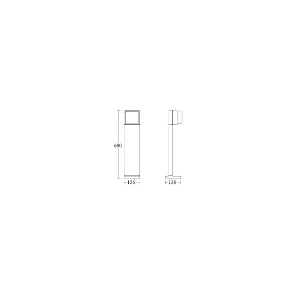 Steinel GL 85 SC 600 Sensor-LED-Außenleuchte mit Bewegungsmelder, anthrazit (078669)