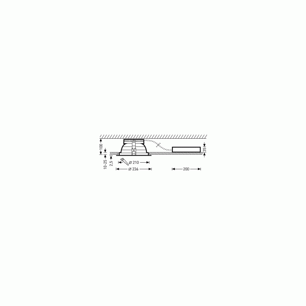 Trilux Rundes LED-Downlight InperlaL G2 HR19 1000-840 ET 01, weiß (6865840)