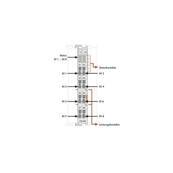 Wago 750-430 8-Kanal-Digitaleingang, DC 24 V, 3 ms