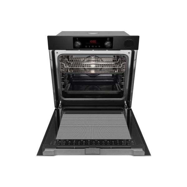 Amica EBSX 949 660 SM Einbaubackofen, 60 cm breit, 77L, Kindersicherung, Grill, SoftSteam, CoolDoor3, RapidWarmUp, schwarz