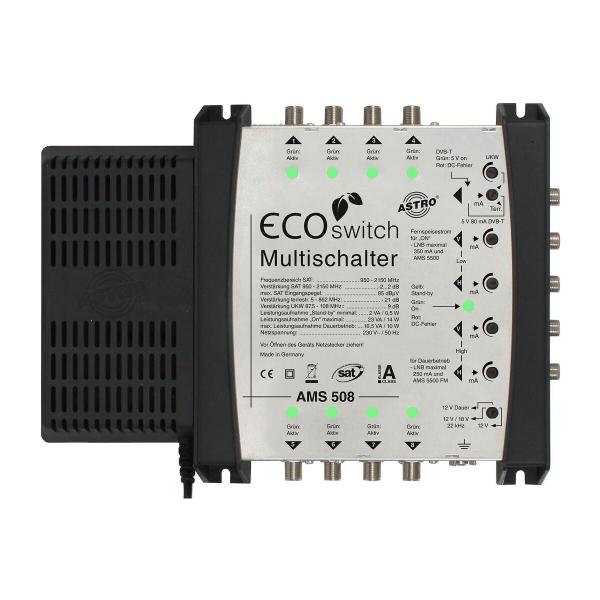 ARDEBO.de Astro AMS 508 ECO Profi-Multischalter Standalone, 5-Eingänge, 4SAT (360081)