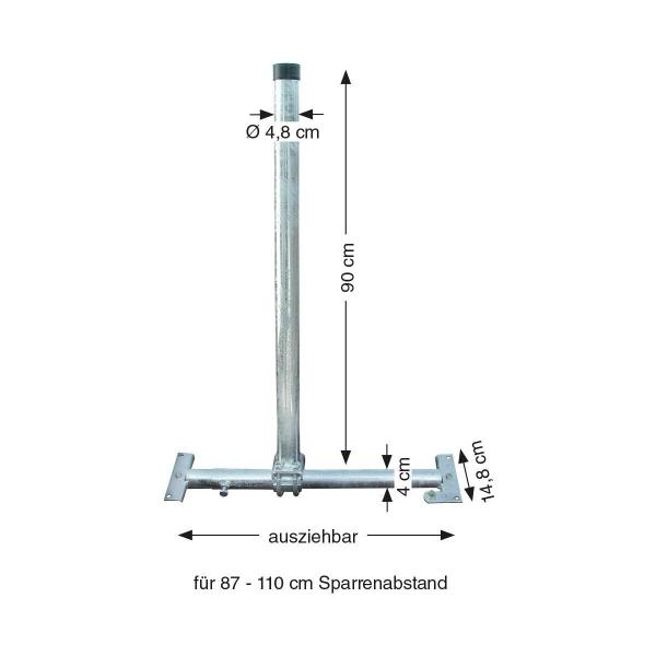 Astro SDH 85 XL Dachsparrenhalter 900-1200/900 mm (370083)