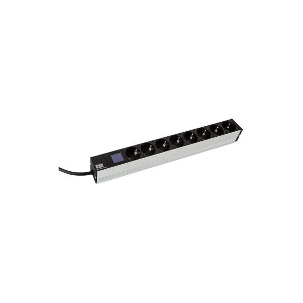 ARDEBO.de Bachmann IT PDU BlueNet BN0500 8-fach 19 Zoll Steckdosenleiste, schwarz (800.2054)