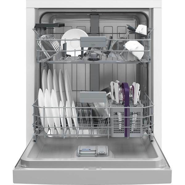 Beko BDUN26420XQ Unterbau-Geschirrspüler, 60 cm breit, 14 Maßgedecke, Schnell+, Pearl Inox