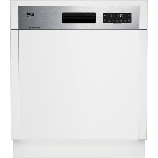 ARDEBO.de Beko DSN28640 Teilintegrierter Geschirrspüler, 60 cm breit, 16 Maßgedecke, DeepWash, Edelstahl