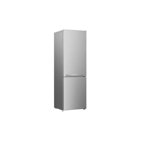 Beko RCSA270K40SN Stand Kühl-Gefrierkombination, 54 cm breit, 262 L, Gefrierfach unten, silber/grau