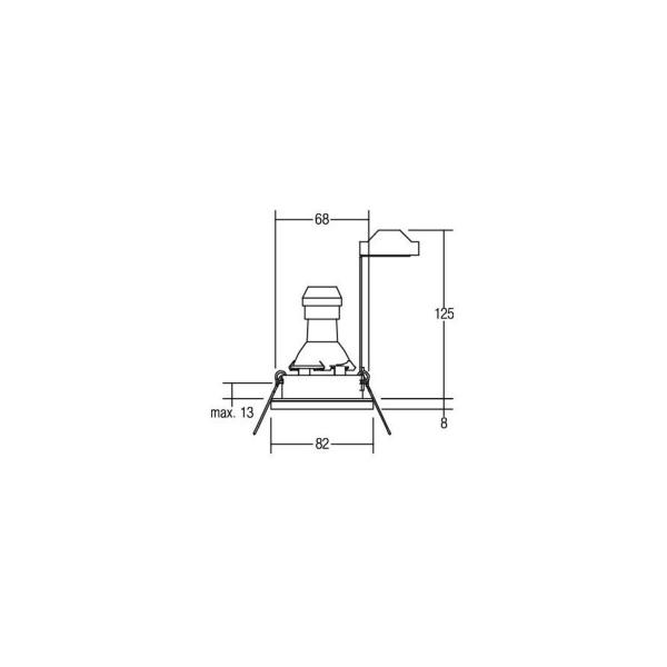 Brumberg Einbaudownlight, IP65, GU10, 50W, weiß (36149070)