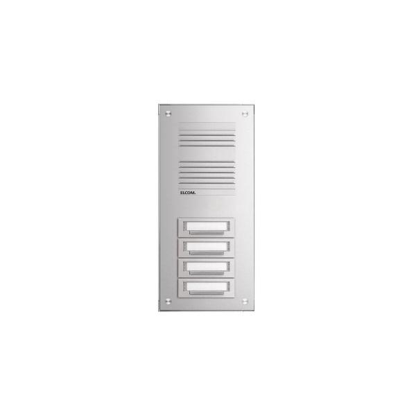 ARDEBO.de Elcom TAP-4/1 EV1 Aufputz Audio-Türstation für Sprechanlage/Intercom, 4 Klingeltasten (5404710)