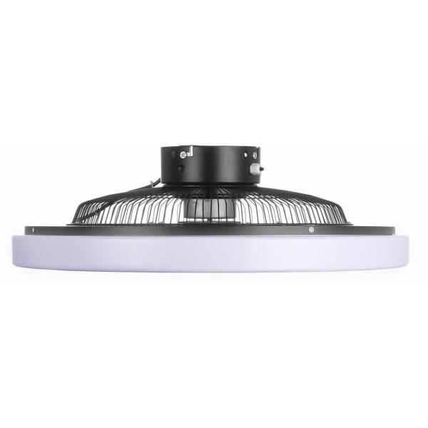 Eurom Deckenventilator LRC Black kompakter Deckenventilator mit Lampe, Schwarz(385298)