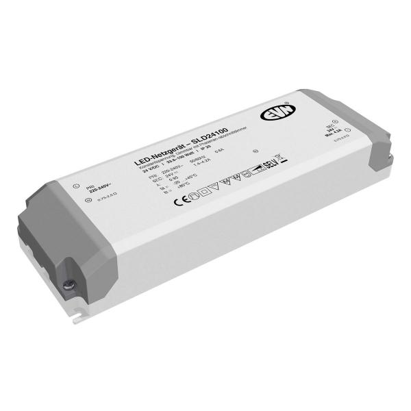 ARDEBO.de EVN Netzgerät 24V/DC - 33,6-100W - IP20 - Primär: 220-240V/AC dimmbar mit Phasenan- und Phasenabschnitt-Dimmer (SLD24100)