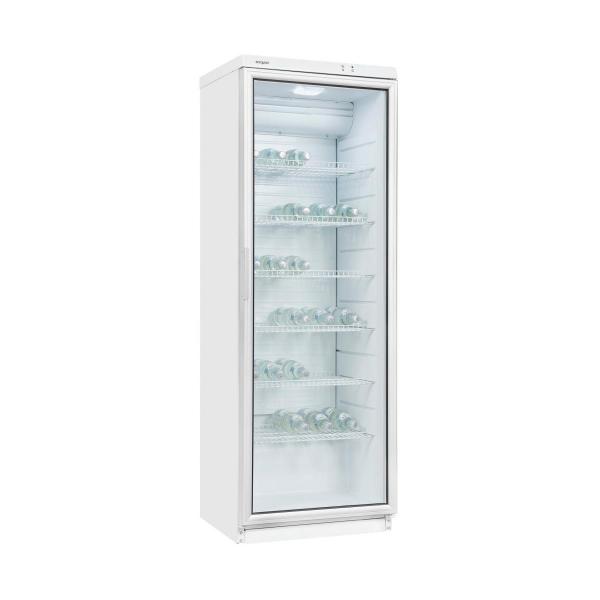 Exquisit GKS350-1-GT-280D Glastür-Kühlschrank, 60 cm breit, 320l, weiß