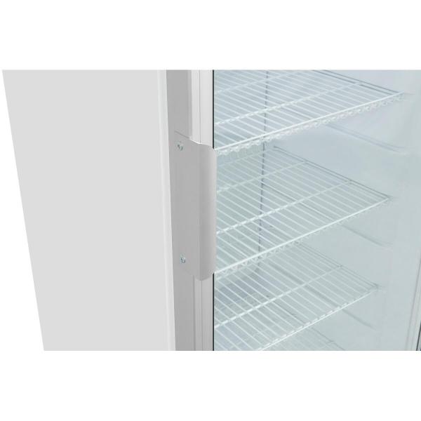 Exquisit GKS350-1-GT-280D Glastür-Kühlschrank, 60 cm breit, 320l, weiß