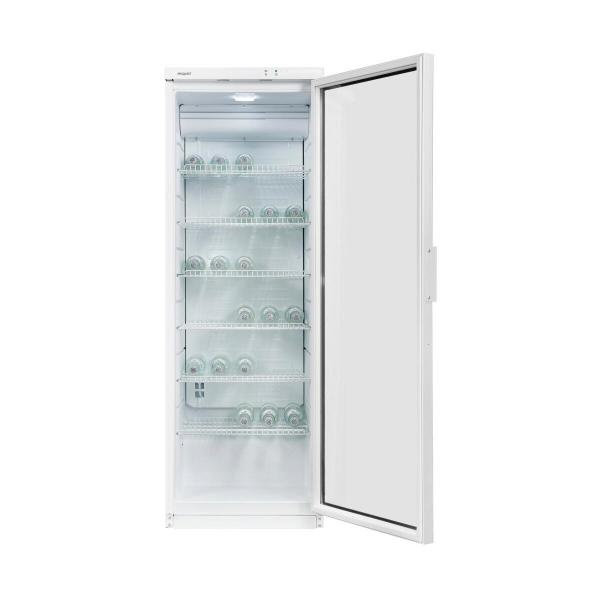 Exquisit GKS350-1-GT-280D Glastür-Kühlschrank, 60 cm breit, 320l, weiß