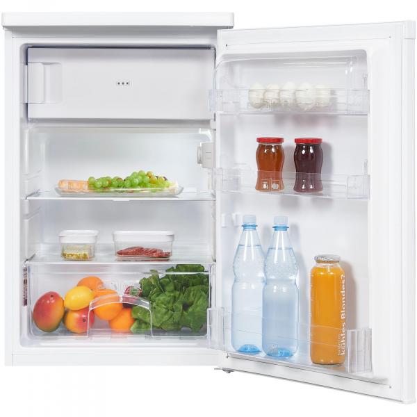 Exquisit KS16-4-E-040E Kühlschrank, 55cm breit, 109 L, LED-Beleuchtung, weiß