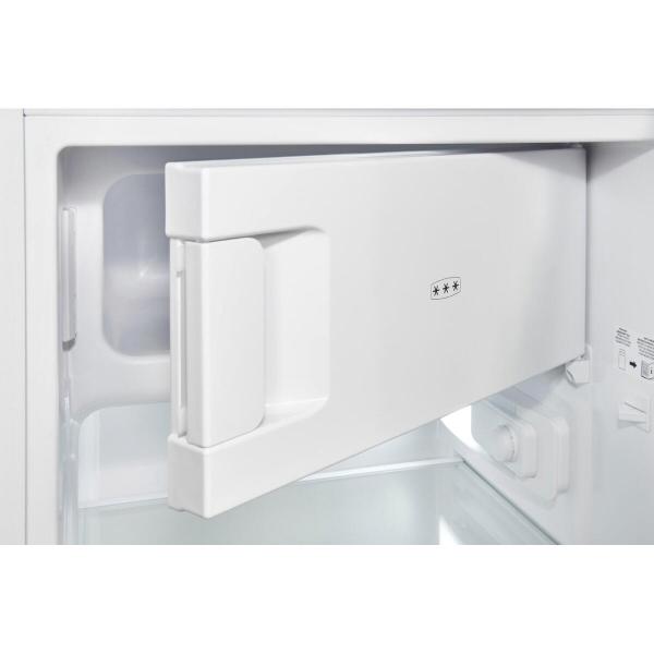 Exquisit KS117-3-040D Standkühlschrank, 48 cm breit, 81 L, LED-Beleuchtung, weiß