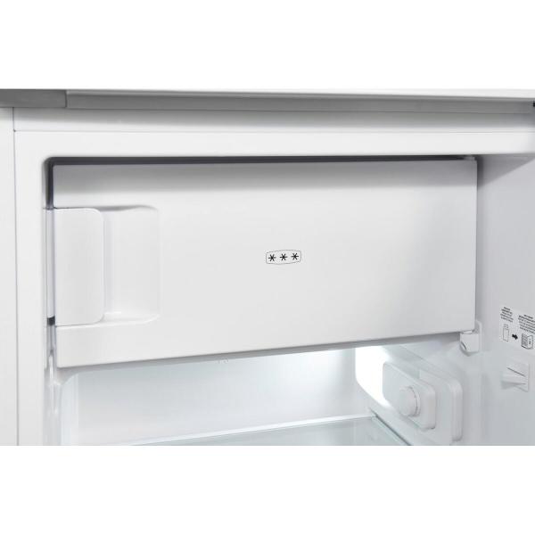 Exquisit KS117-3-040D Standkühlschrank, 48 cm breit, 81 L, LED-Beleuchtung, weiß