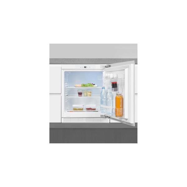 Exquisit UKS140-V-FE-010E Unterbau Kühlschrank, Nischenhöhe 82,5 cm, 60 cm breit, 138L, Festtürmontage, Abtauvorgang automatisch, Eierablagen, Temperatureinstellung, weiß