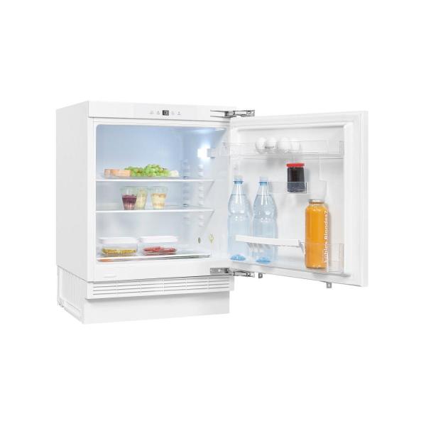 Exquisit UKS140-V-FE-010E Unterbau Kühlschrank, Nischenhöhe 82,5 cm, 60 cm breit, 138L, Festtürmontage, Abtauvorgang automatisch, Eierablagen, Temperatureinstellung, weiß