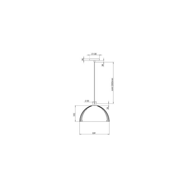 Fabas Luce 3757-40-102 Pendelleuchte, E27, weiß