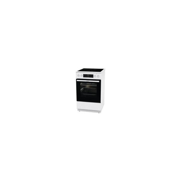 Gorenje GECS5C60WPA Stand-Elektroherd, 50cm breit, 70L, AquaClean, AirFry, ExtraSteam, weiß