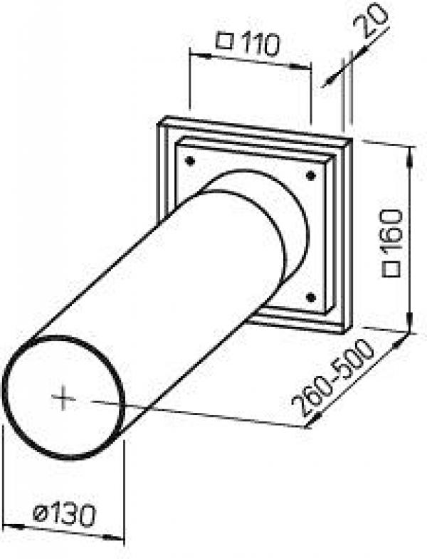 Helios WES 120 Wandeinbausatz (486)