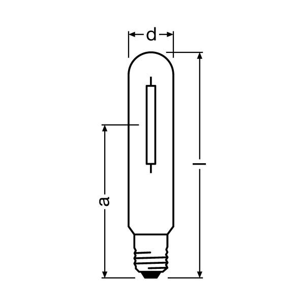 LEDVANCE NAV T 400W SUPER 4Y 400W Natriumdampflampe 54800lm, E40