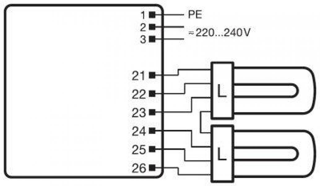 LEDVANCE Quicktronic Multiwatt QTP-M 2X26