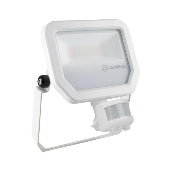 ARDEBO.de LEDVANCE Schweinwerfer mit Bewegungsmelder FLOODLIGHT SENSOR FL PFM 20 W 4000 K SYM 100 S WT, 2400lm, weiß (4058075460973)