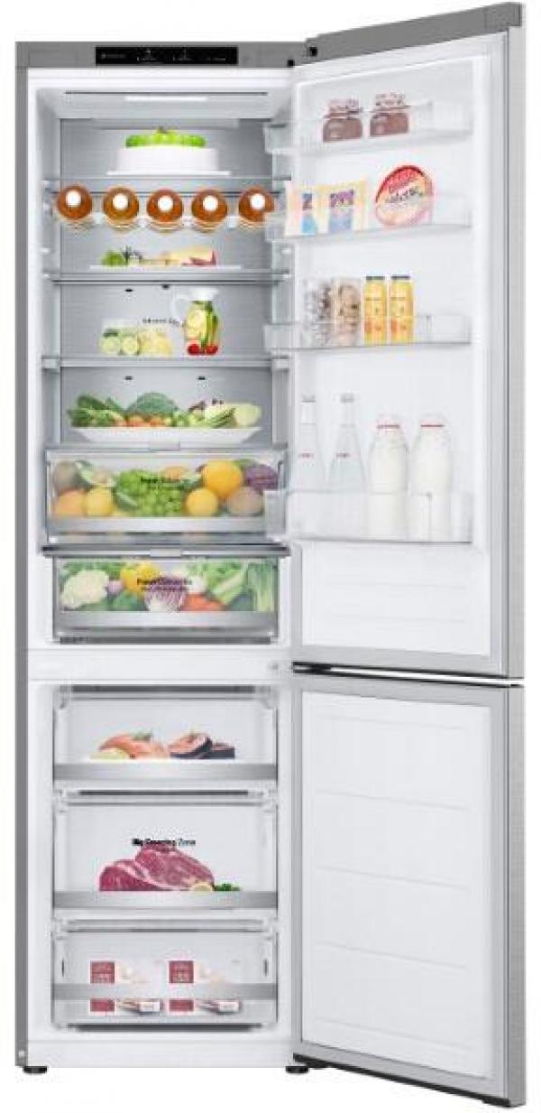 LG GBV7280BMB Stand Kühl-Gefrierkombination, 60 cm breit, 387 L, Total NoFrost, Express Cooling, Express Freeze, LED Beleuchtung, Metal Sorbet