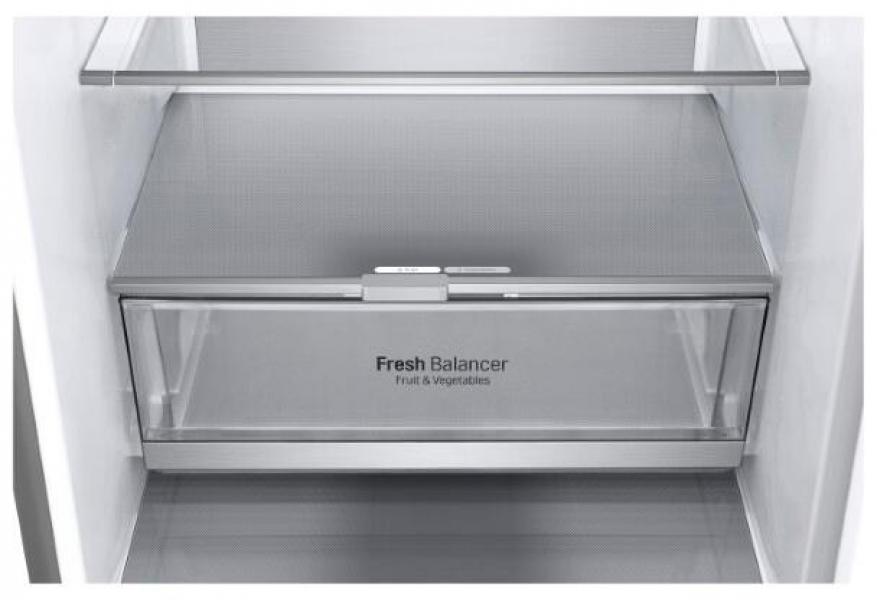 LG GBV7280BMB Stand Kühl-Gefrierkombination, 60 cm breit, 387 L, Total NoFrost, Express Cooling, Express Freeze, LED Beleuchtung, Metal Sorbet